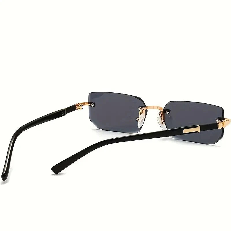 Rimless Rectangle Fashion Sunglasses