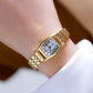 Vintage Rectangle Leather Women Watch