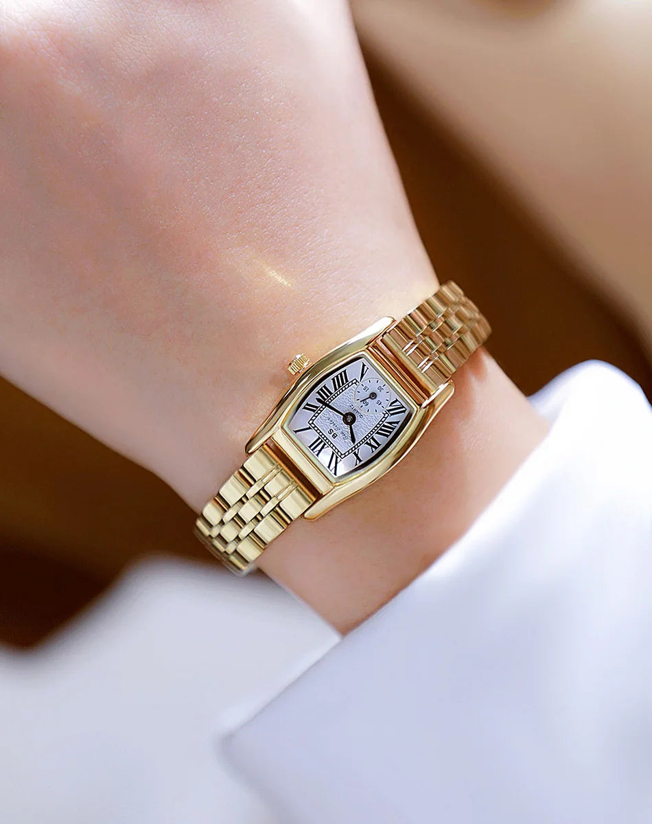 Vintage Rectangle Leather Women Watch
