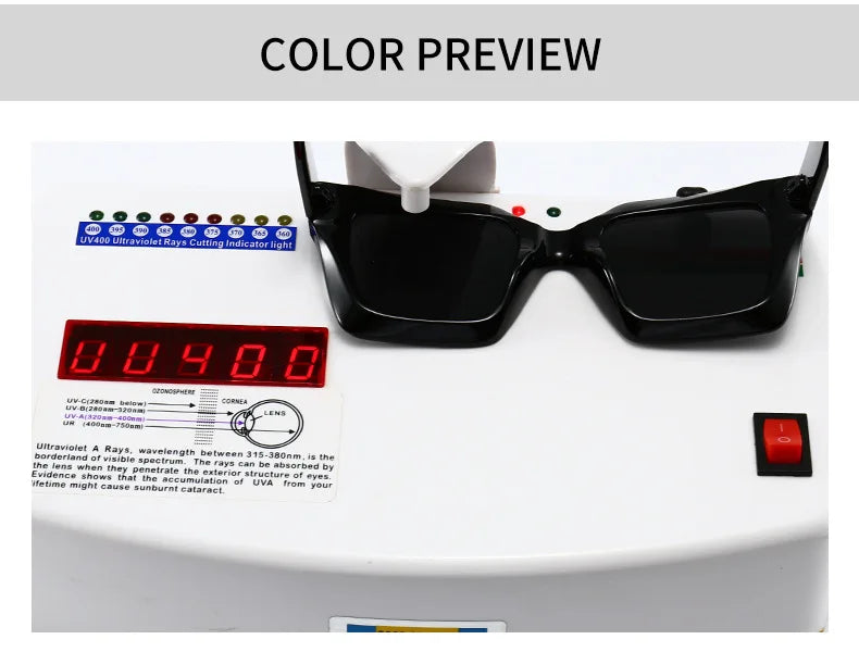 Designer Retro Rivet Sunglasses