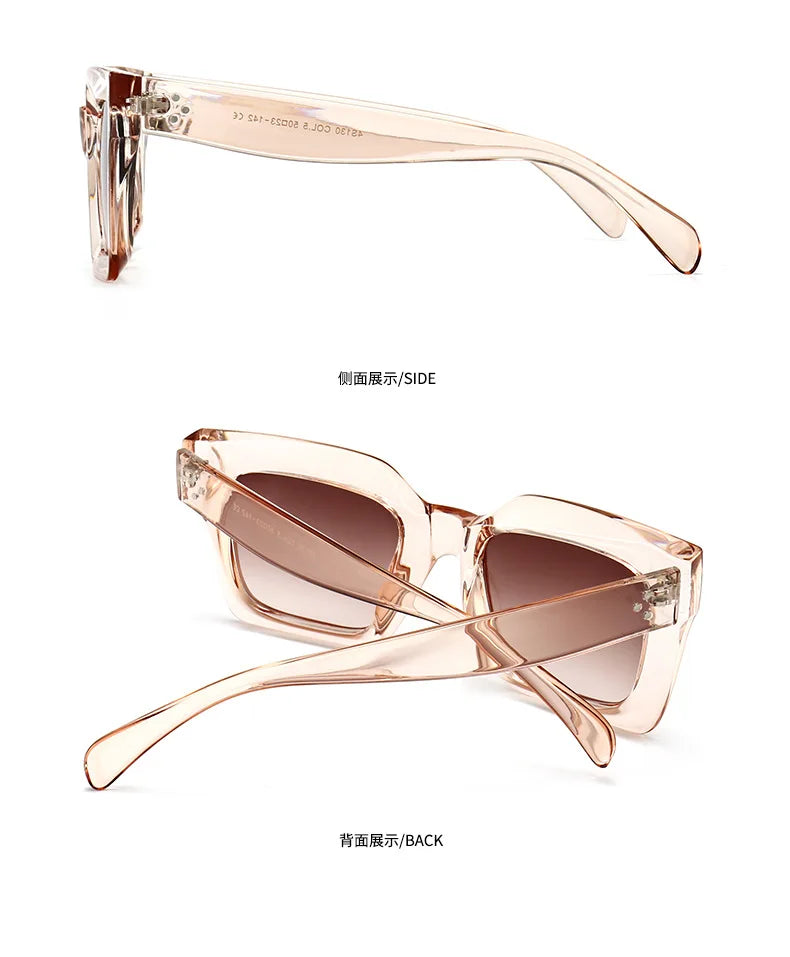 Designer Retro Rivet Sunglasses
