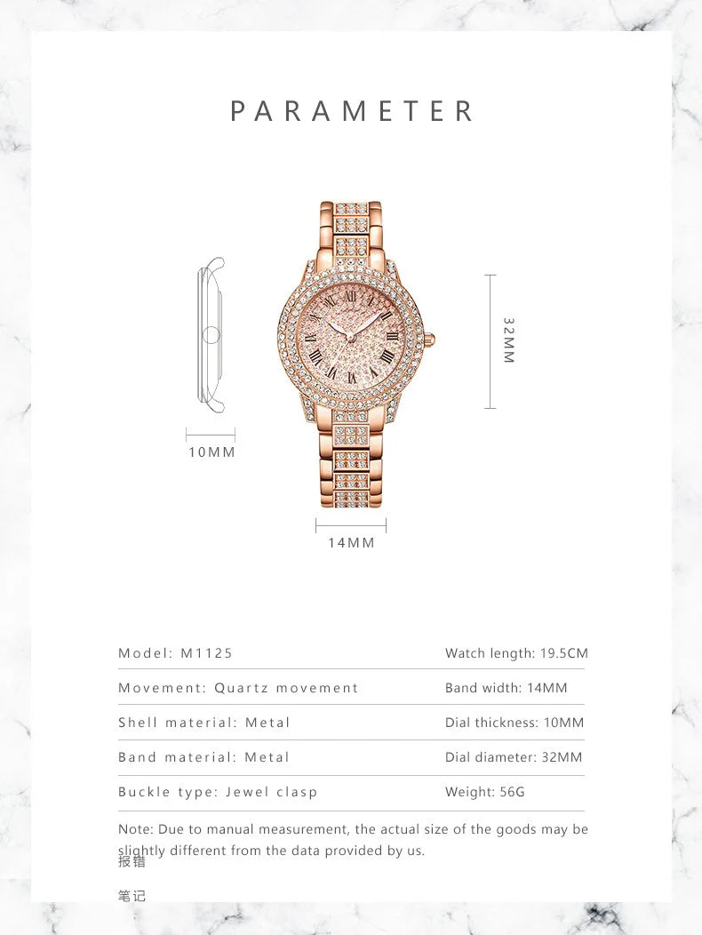 Diamond Luminous Quartz Women Watch