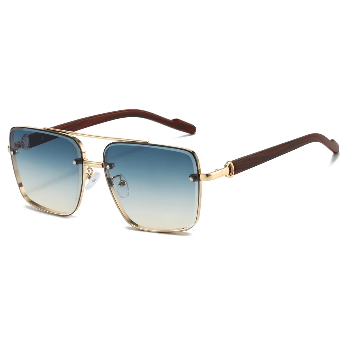 Retro Metal Square Sunglasses