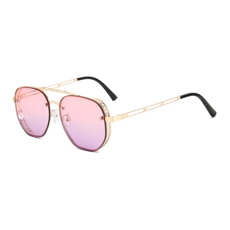Steampunk Square Metal Sunglasses