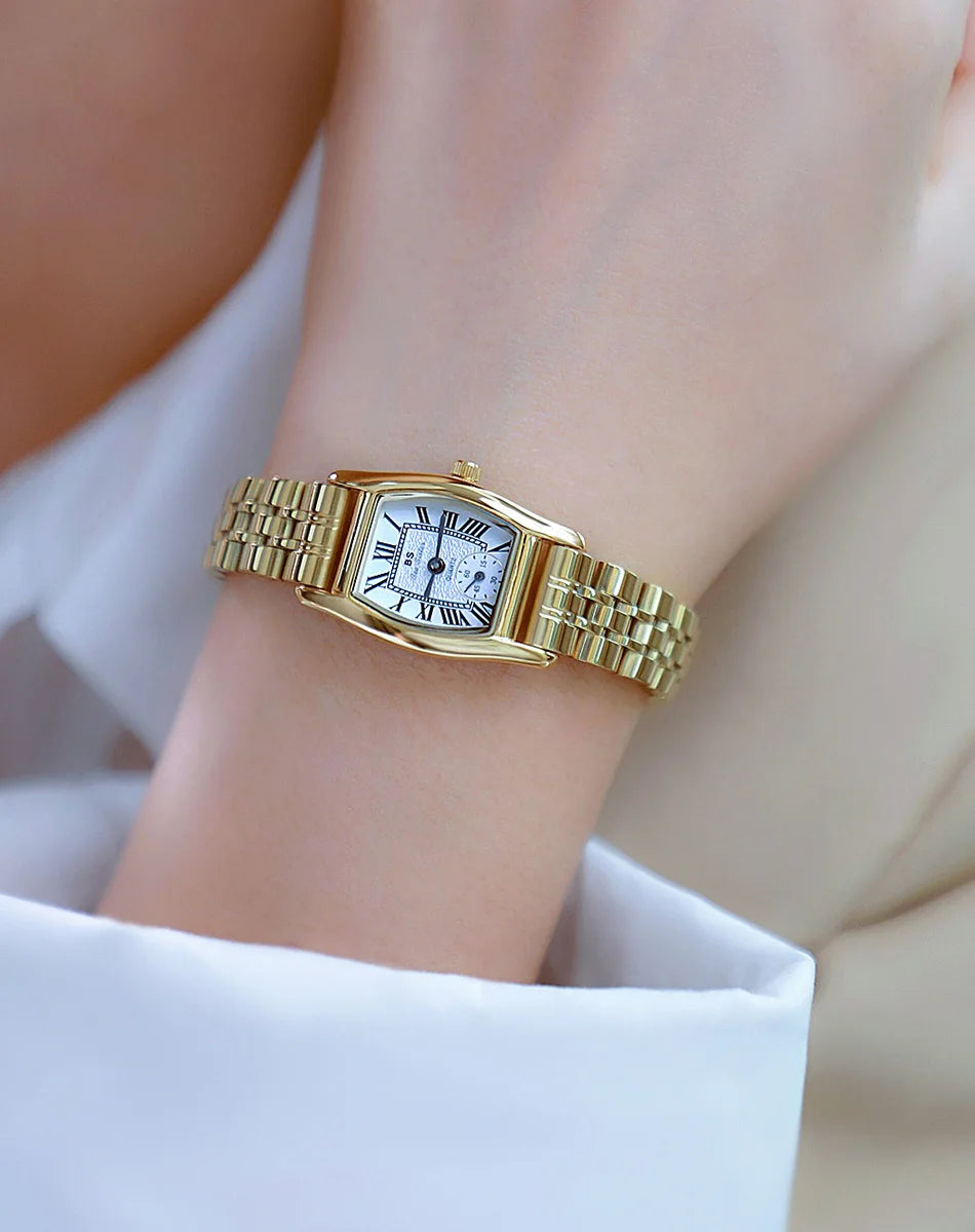 Vintage Rectangle Leather Women Watch
