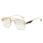 Rimless Pilot Retro Sunglasses
