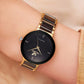 Gold Steel Band Women Watch