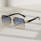 Half Frame Retro Sunglasses
