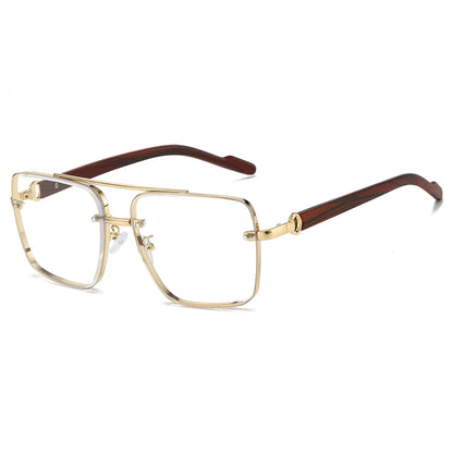 Retro Metal Square Sunglasses