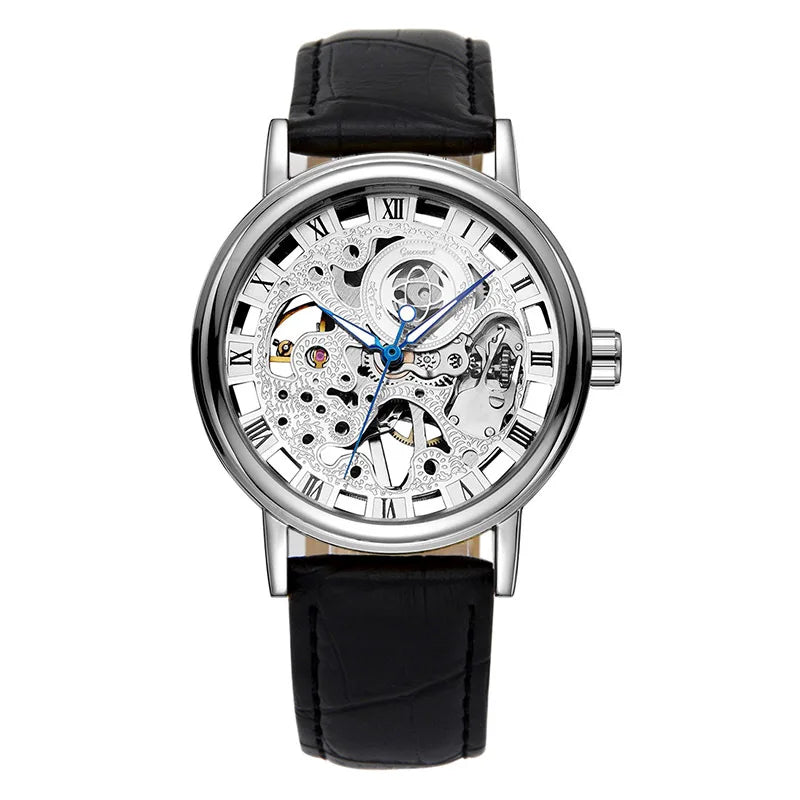 Manual Skeleton Mechanical Men Watch