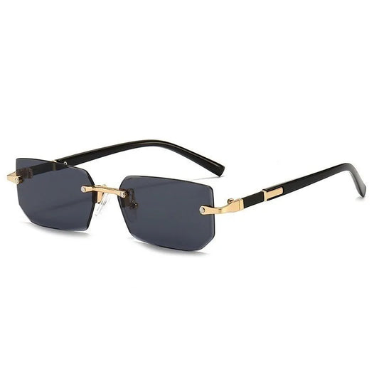 Rimless Designer Cutting Sunglasses