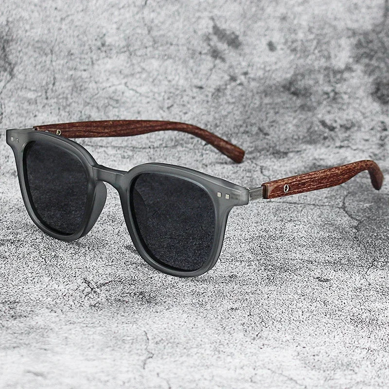 Wood Grain Polarized Sunglasses