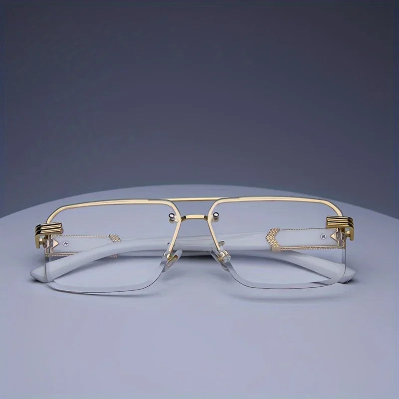 Frameless Classic Square Sunglasses