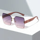 Oversized Rimless Women Sunglasses