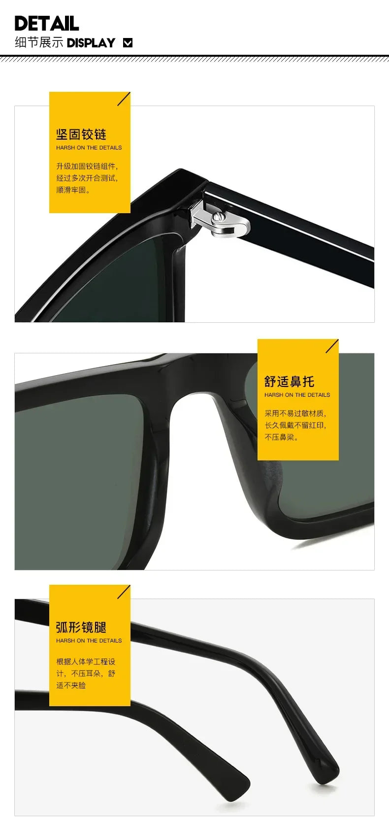 Designer Square Vintage Sunglasses