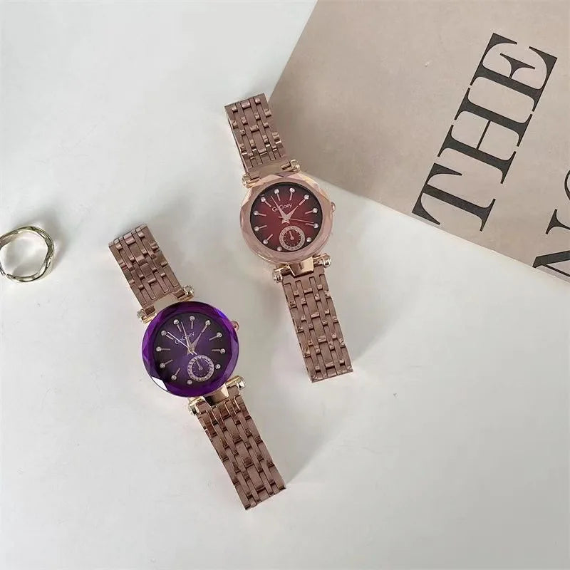 Steel Quartz Luxury Women Watch