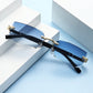 Rimless Rectangle Fashion Sunglasses