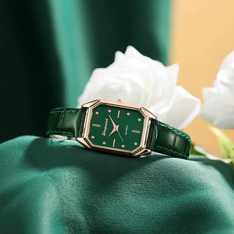 Vintage Leather Small Dial Watch