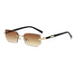 Rimless Rectangle Fashion Sunglasses