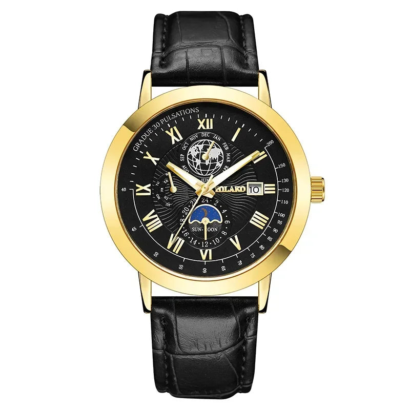 Earth Date Quartz Men Watch