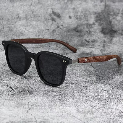 Wood Grain Polarized Sunglasses