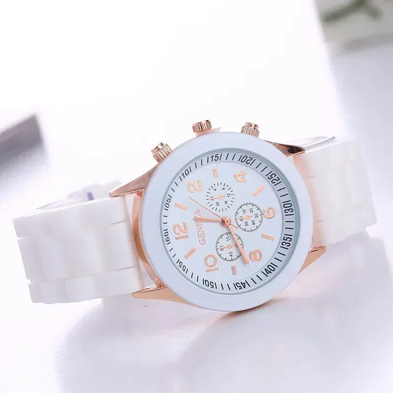 Silicone Strap Fashion Women Watch