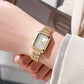 Square Gold Business Women Watch