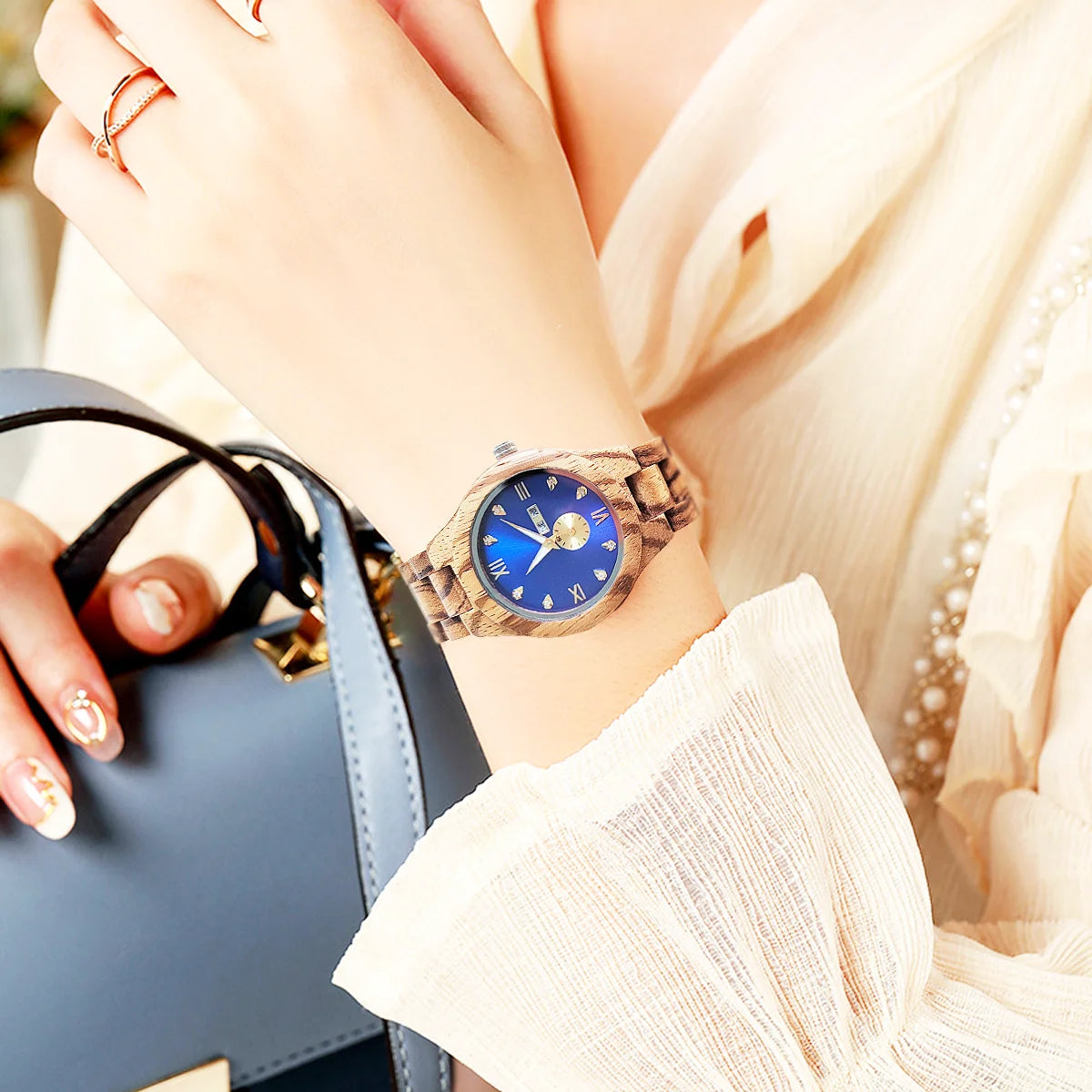 Wooden Luminous Women Watch
