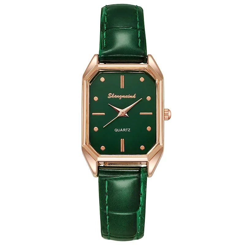 Vintage Leather Small Dial Watch