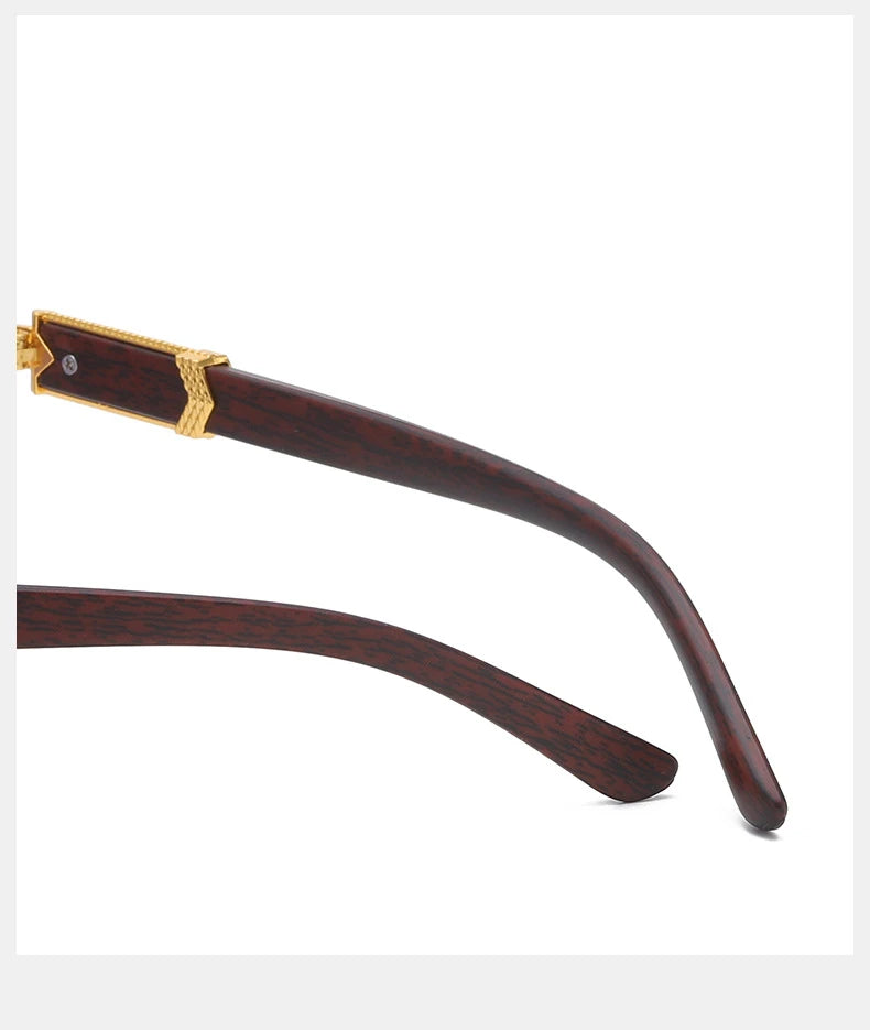 Rimless Gradient Square Sunglasses