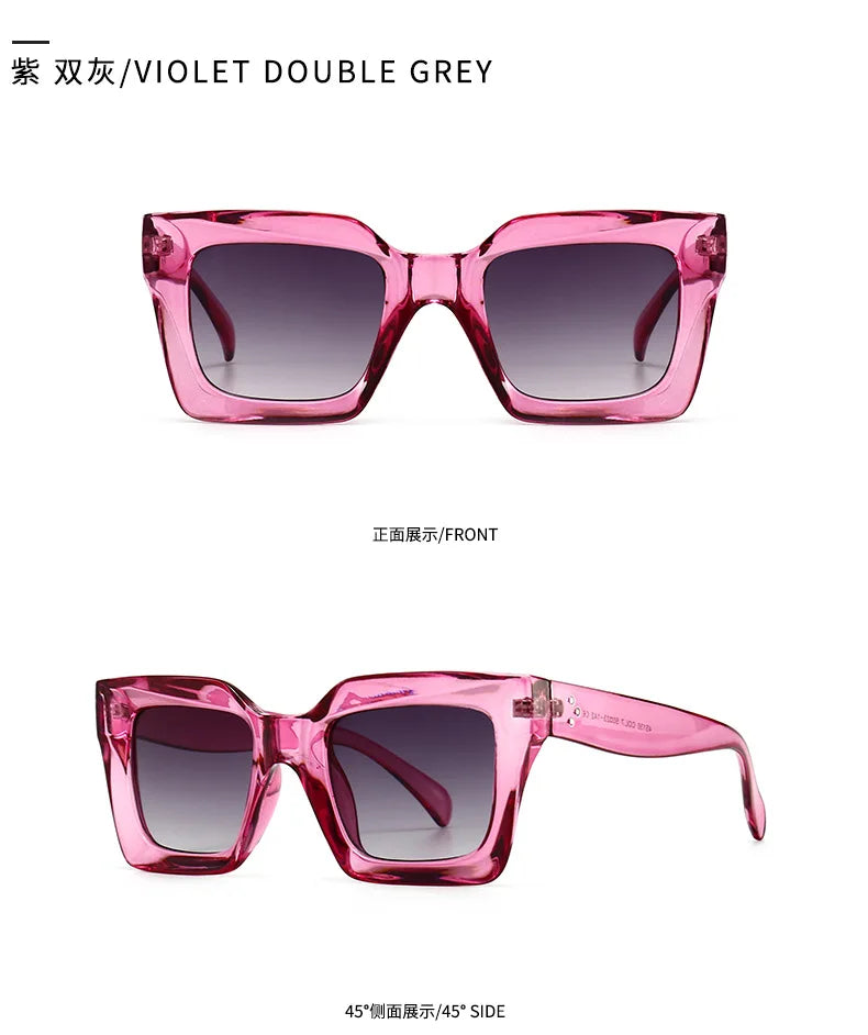 Designer Retro Rivet Sunglasses