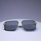Frameless Classic Square Sunglasses