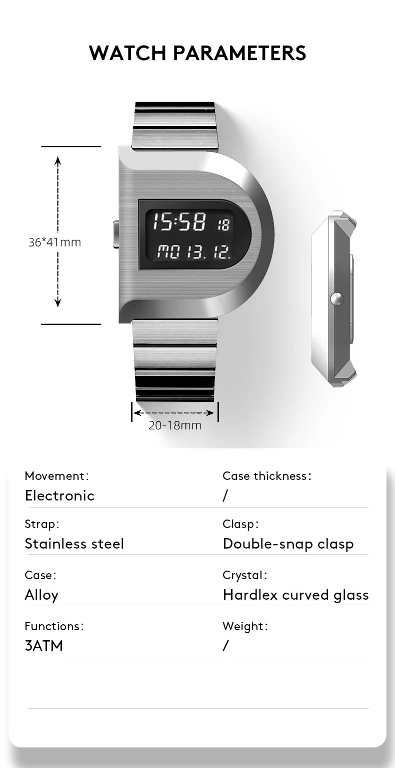 Waterproof LED Digital Sport Watch