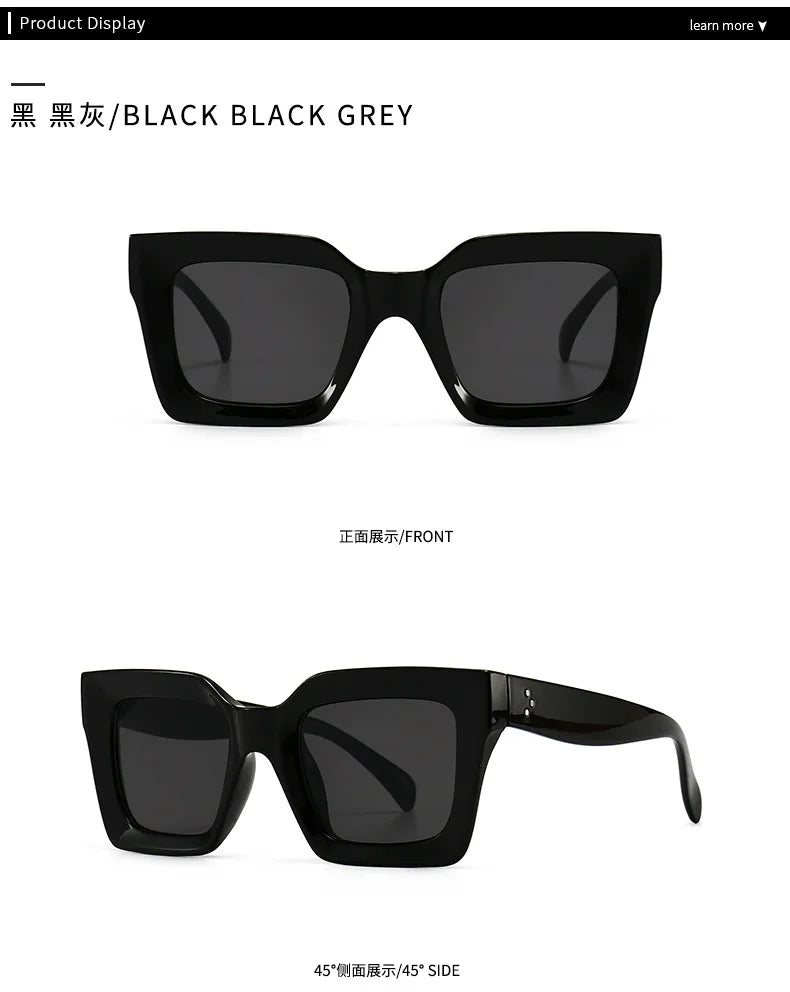 Designer Retro Rivet Sunglasses