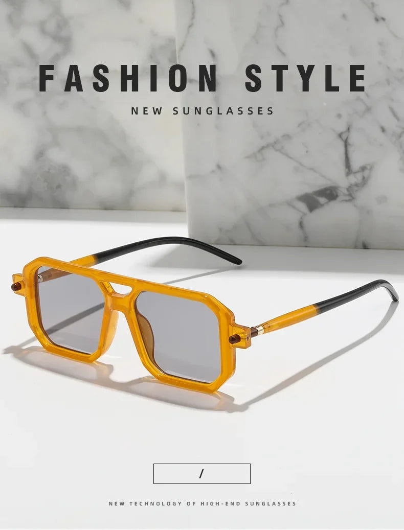 Thick Frame Square Sunglasses
