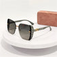 Rimless Vintage Letter Sunglasses