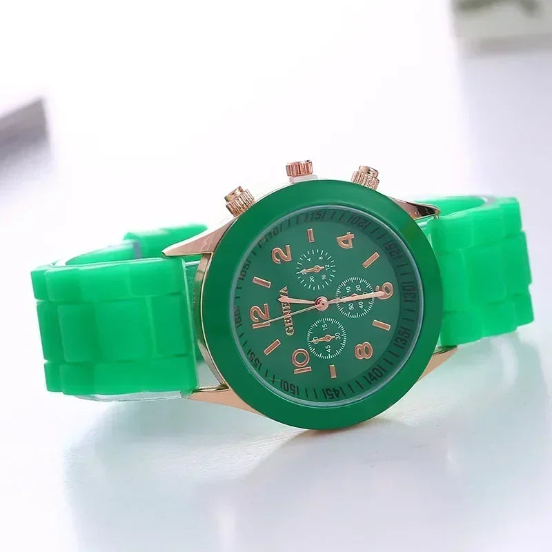 Silicone Strap Fashion Women Watch