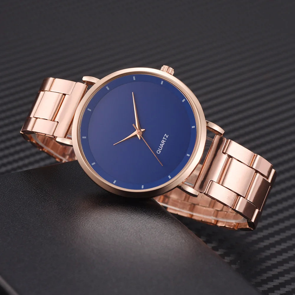 Rose Gold Business Women Watch