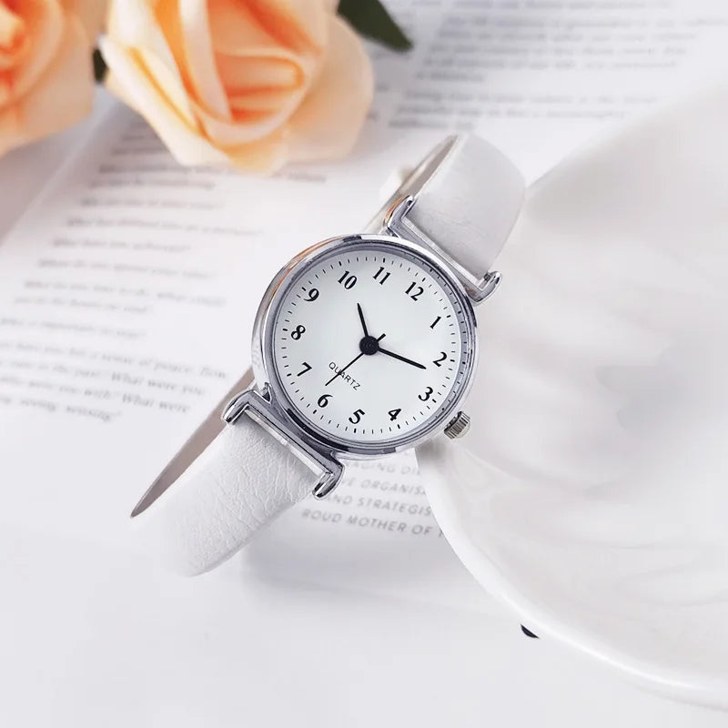 Vintage Leather Small Dial Watch