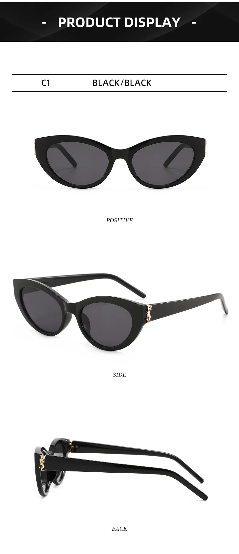 Cat Eye Vintage Women Sunglasses