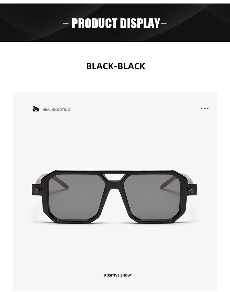 Thick Frame Square Sunglasses