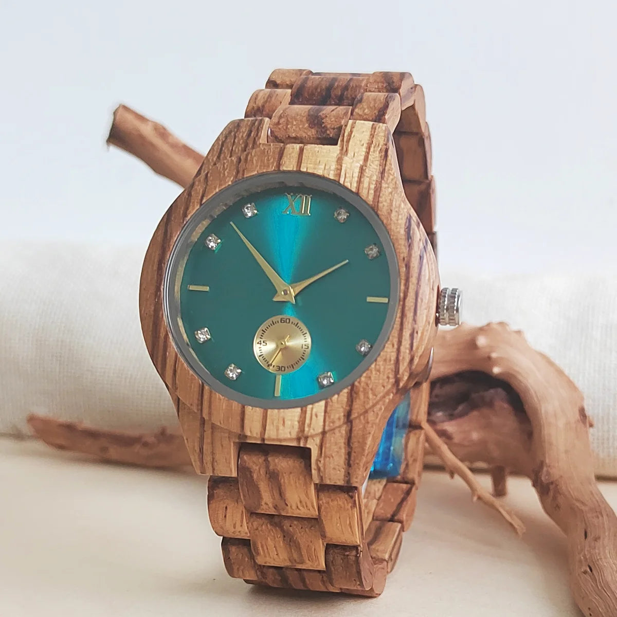Wooden Luminous Women Watch