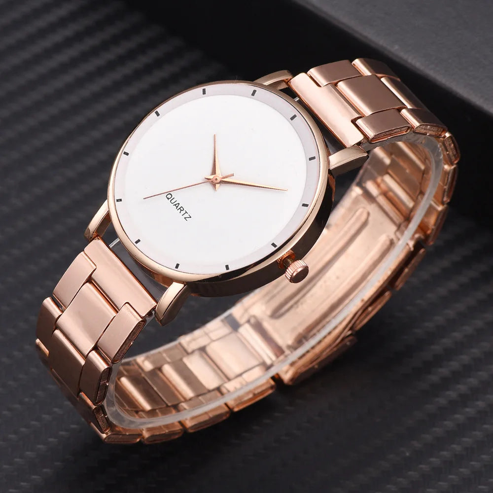 Rose Gold Business Women Watch
