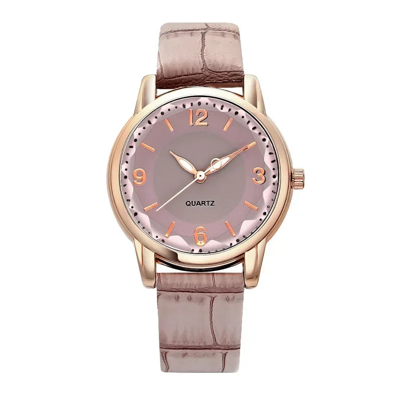 Luxury Leather Quartz Women Watch