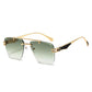Rimless Pilot Retro Sunglasses