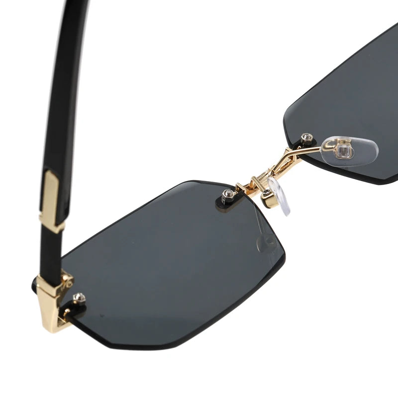 Rimless Rectangle Fashion Sunglasses