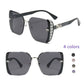 Rimless Vintage Letter Sunglasses