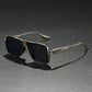 Wooden Vintage Square Sunglasses