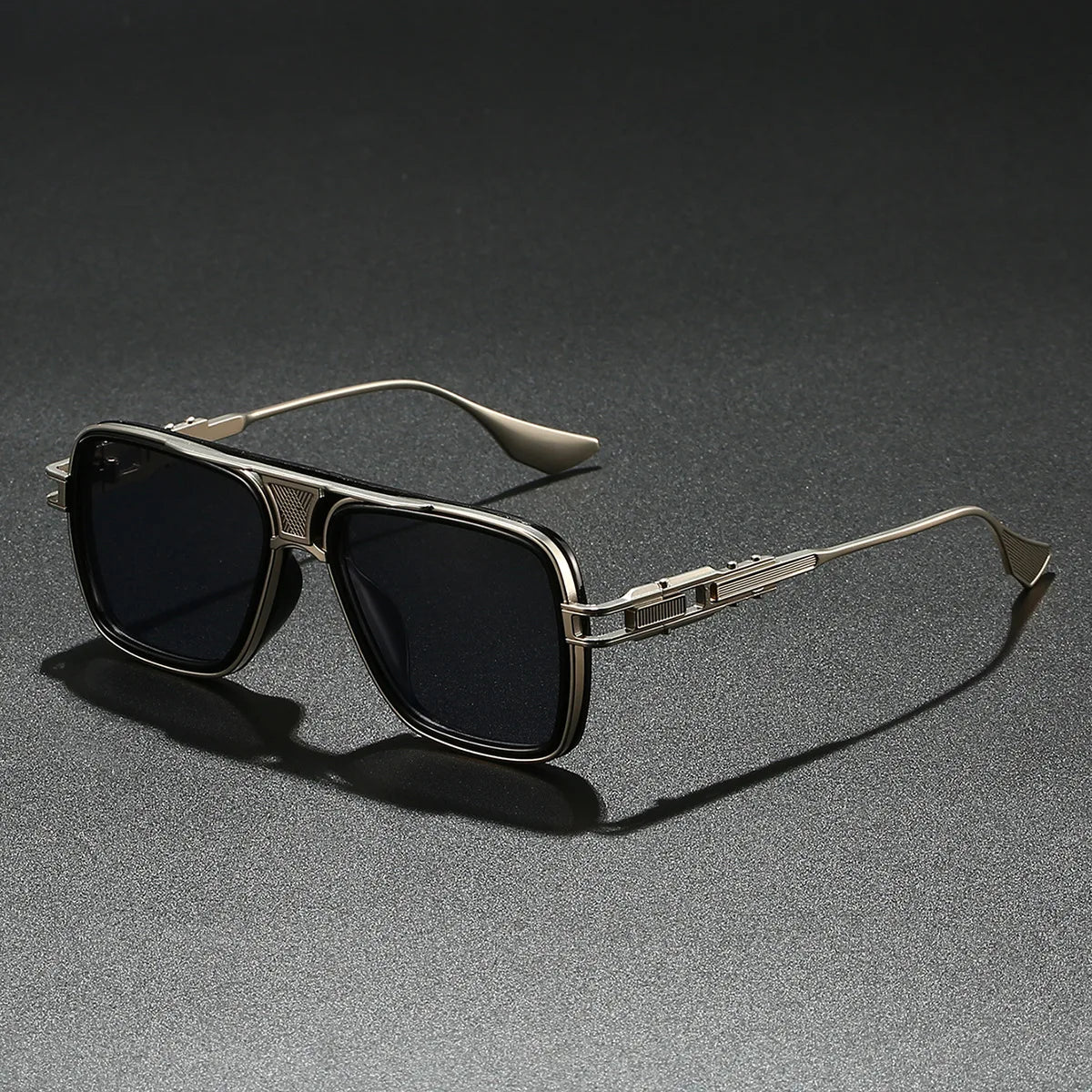 Wooden Vintage Square Sunglasses