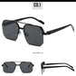 Half Frame Retro Sunglasses